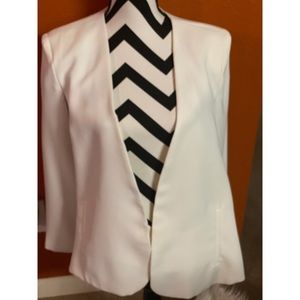 Forever 21 Ivory Cape Blazer